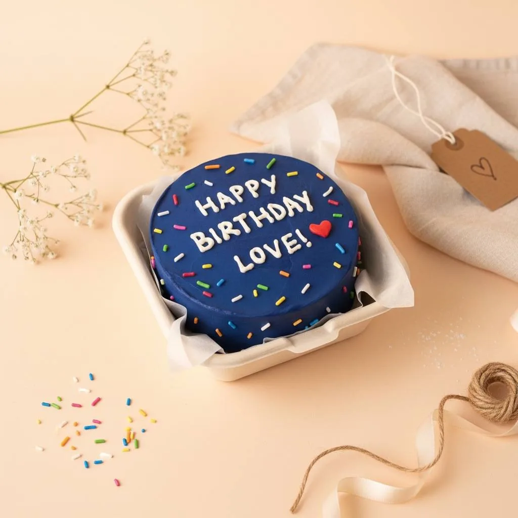 Bento birthday cake — Aubree — restyled by Photosfix