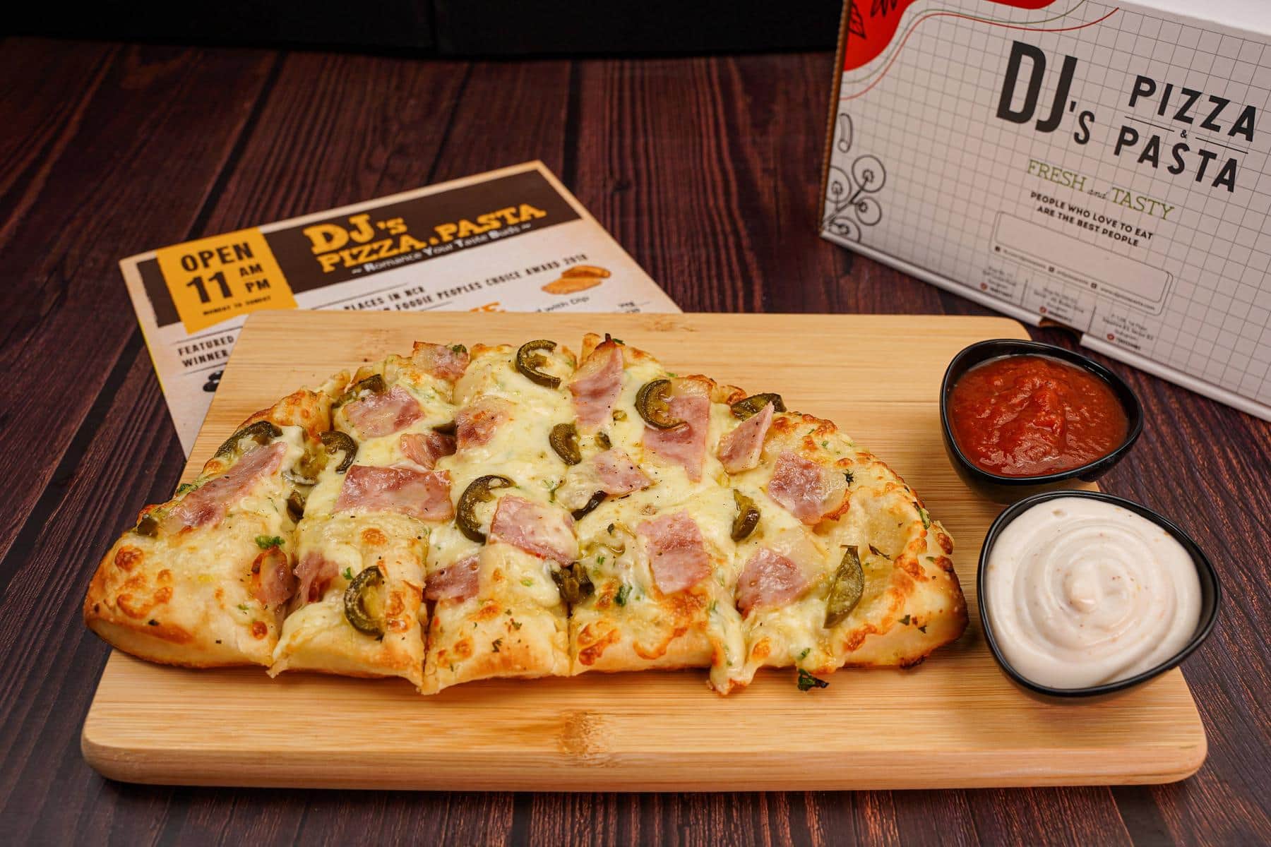 Energetic casual pizzeria — supporting dish in this style