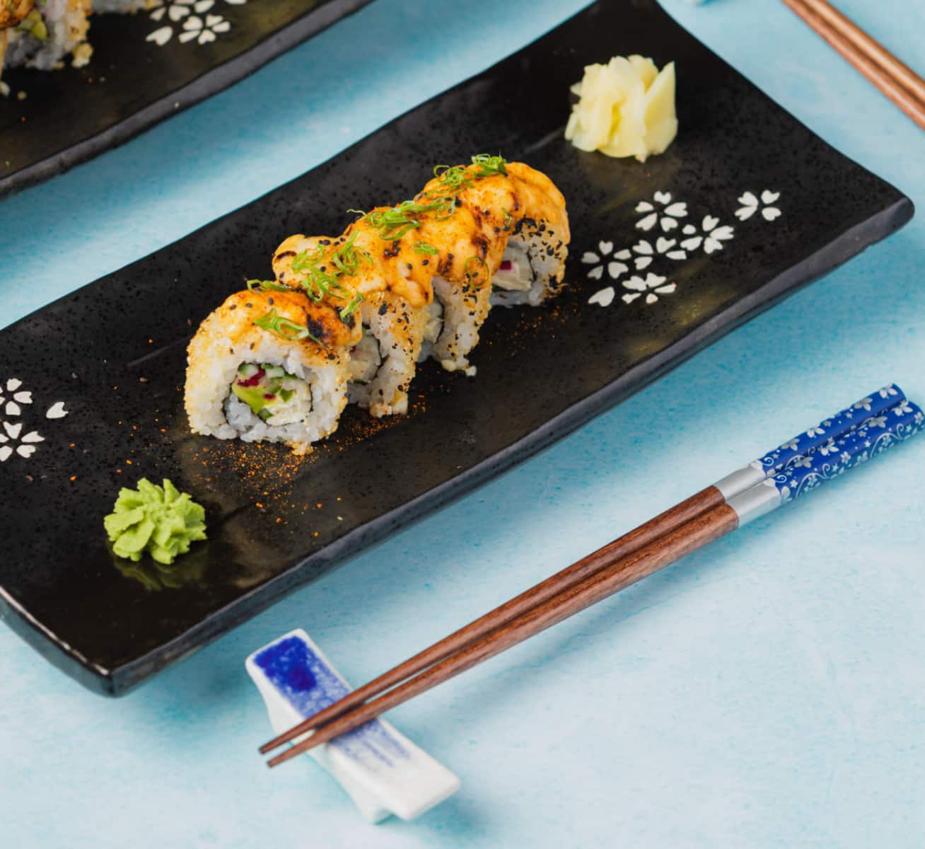 Bold editorial Pan-Asian fine-dining — supporting dish in this style