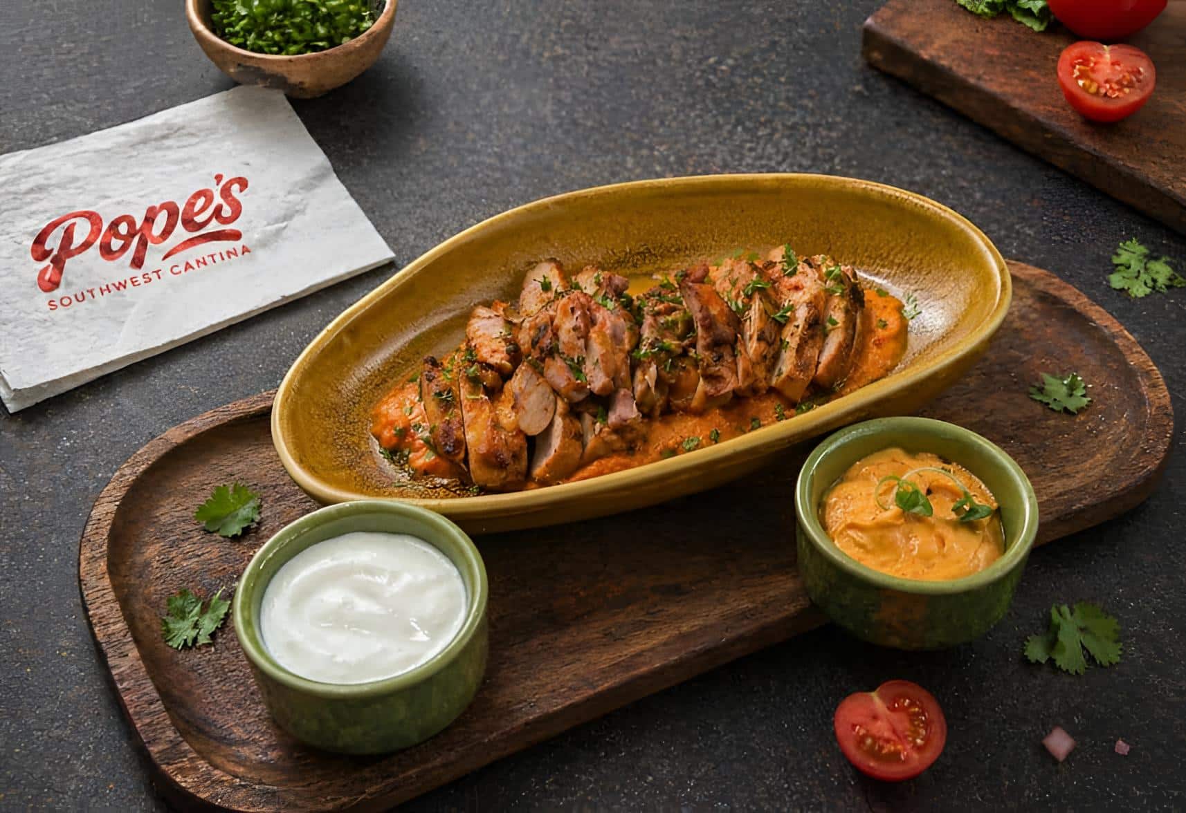 Vibrant Southwest cantina — supporting dish in this style