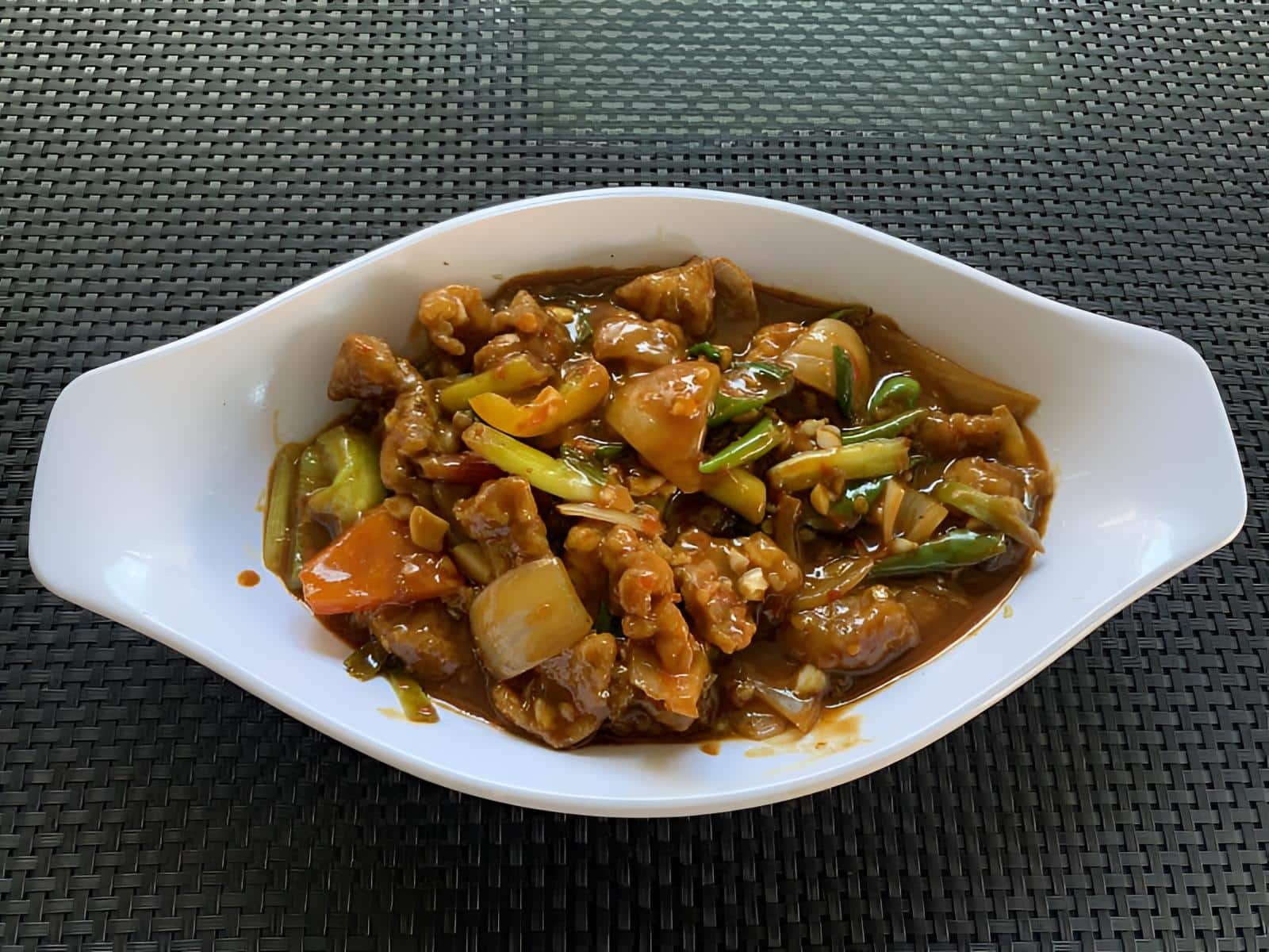Casual modern pan-Asian café — supporting dish in this style